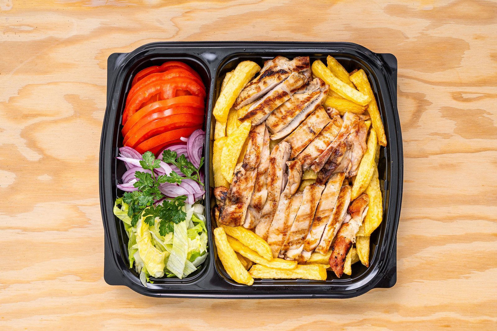 Plate Pita Chicken Grill