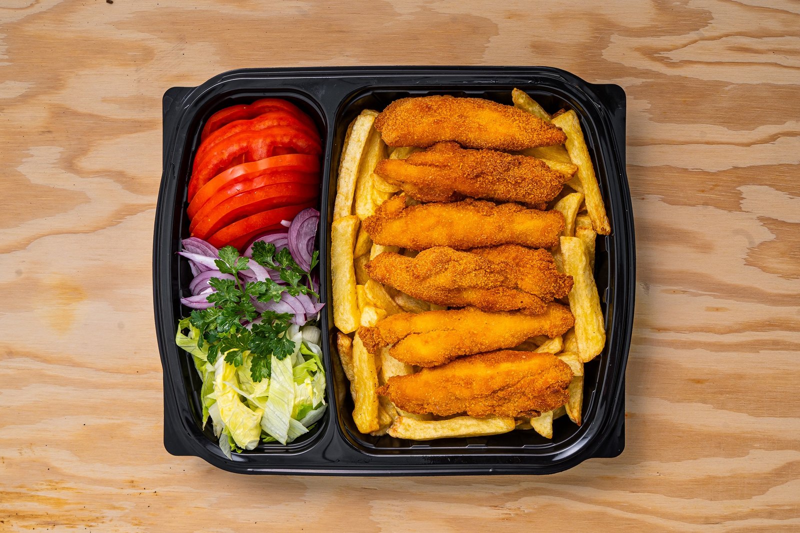 Plate Pita Chicken Crispy