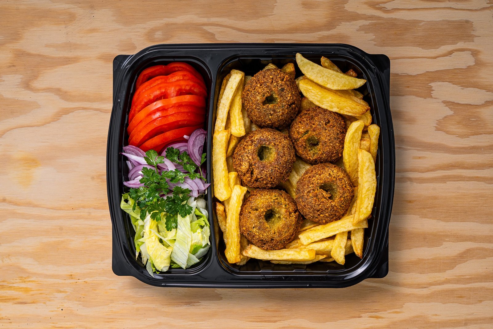 Plate Pita Falafel